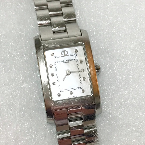 ✅Reduced BAUME & MERCIER HAMPTON DIAMONDS MOP SS - Picture 5 of 8